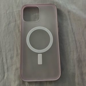 Clear with purple boarder mega safe iPhone case